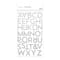 12 Packs: 86 ct. (1,032 total) Silver Glitter Block Alphabet Stickers by Recollections™